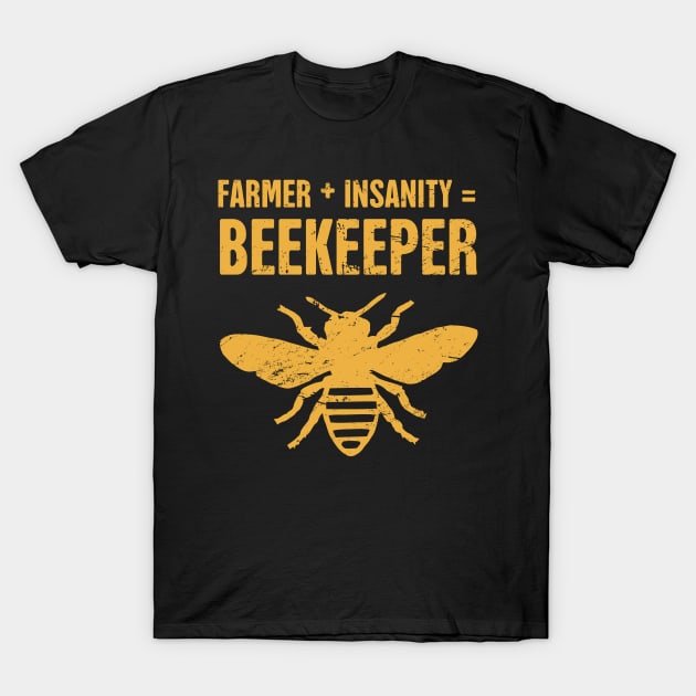 Funny Bee Keeper Design T-Shirt by MeatMan